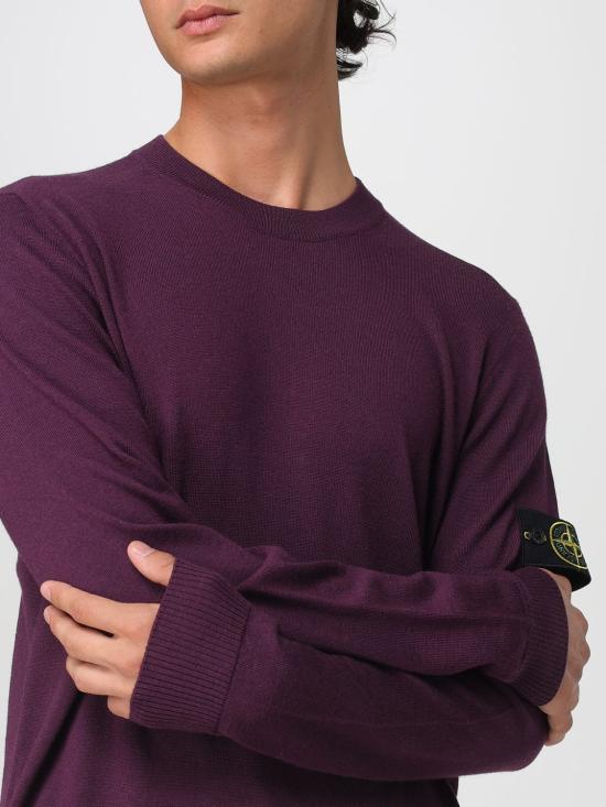 25FW 스톤 아일랜드 스웨터 5100071S00C4 V0017 Burgundy - STONE ISLAND