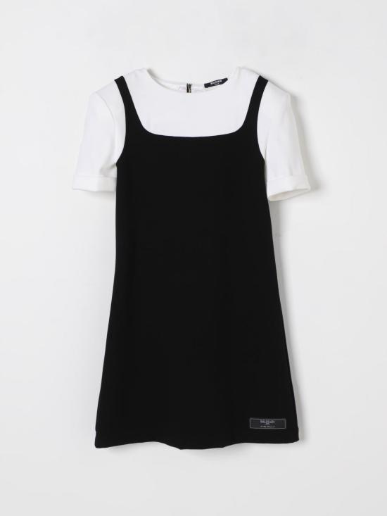 25FW [키즈] 발망 원피스 BW1C41J0371 930BC Black