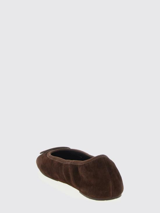 25FW 토리버치 레바 트레블 발레 플랫 슈즈 177247 200 Brown - TORY BURCH