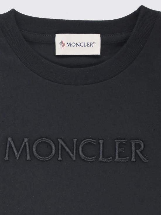 25FW [키즈] 몽클레어 티셔츠 8C0001689AT9 999 Black - MONCLER
