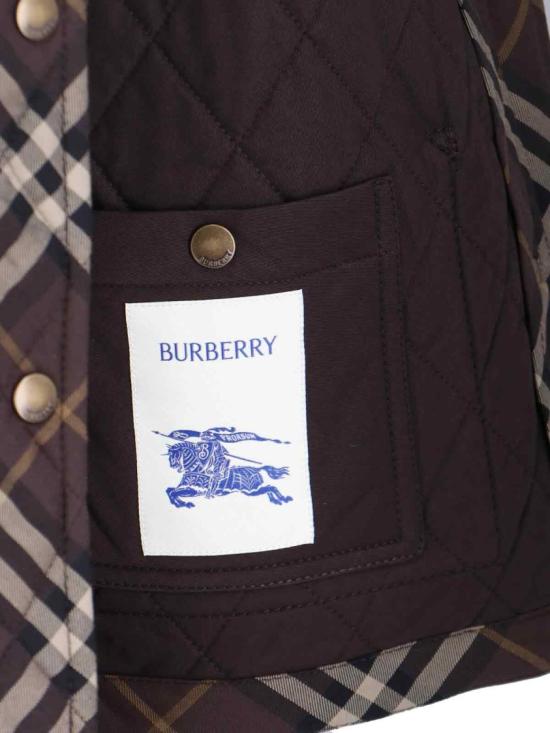 25FW 버버리 체크 퀼팅 자켓 8115975B2412 Brown - BURBERRY