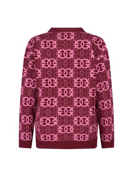 25FW 핑코 가디건 106042 A2YDRW2 Burgundy - PINKO