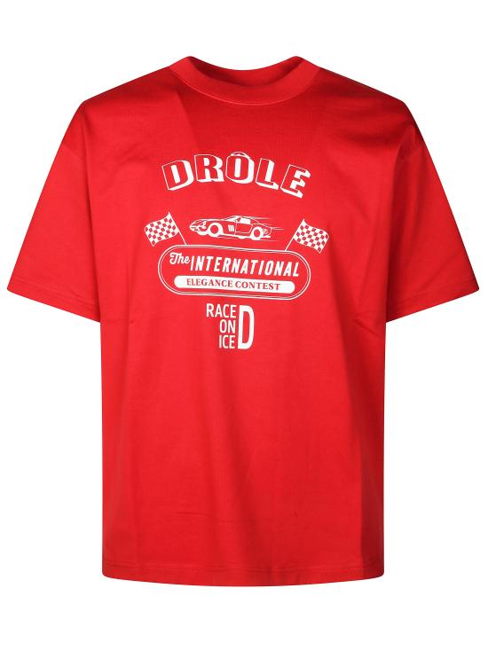 25FW 드롤드무슈 반팔 티셔츠 I TS279 CO195 RD RED ROSSO