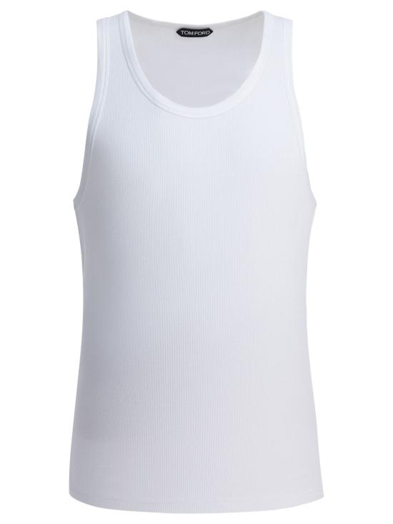 26SS 톰포드 민소매 티셔츠 JCN014JMD005AW002 White