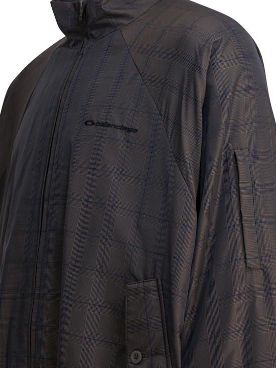 25FW 발렌시아가 체크 집업 자켓 843937TSO401460 Grey - BALENCIAGA