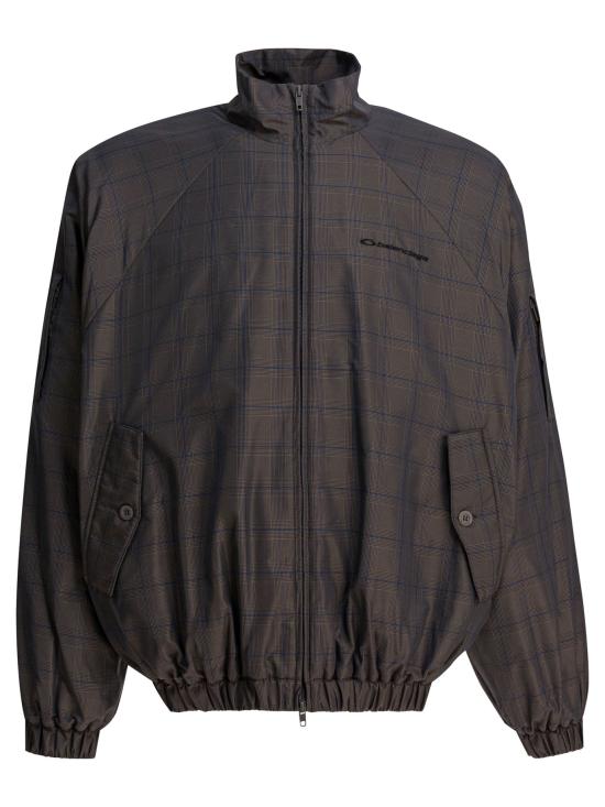 25FW 발렌시아가 체크 집업 자켓 843937TSO401460 Grey