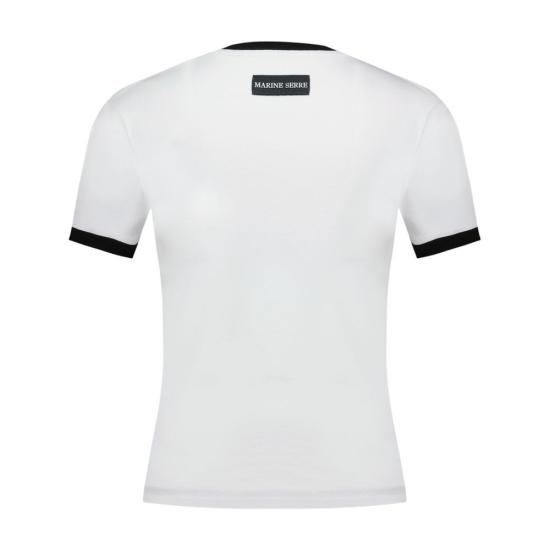 25FW 마린세르 반팔 티셔츠 UTT010ACJER0008 WH11 White - MARINE SERRE