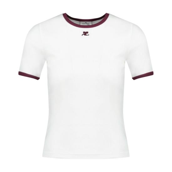 25FW 쿠레쥬 반팔 티셔츠 125JTS017JS0203 B211 White