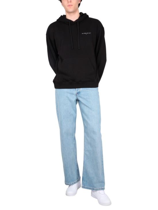  이놈어닛 후드 티셔츠 NUS23233 009 Black - IH NOM UH NIT