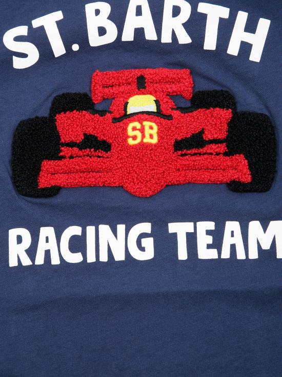 25FW [키즈] 세인트바쓰 티셔츠 CAM001 01022I DEAR SANTA CAR 61 EMB BLU - MC2 SAINT BARTH