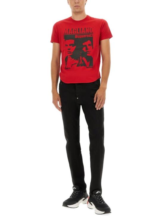 25FW 디스퀘어드2 반팔 티셔츠 S71GD1569 D20035310W Red - DSQUARED2