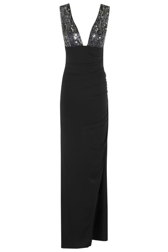 25SS 아멘쿠튀르 롱 원피스 ACS25500 096 Black
