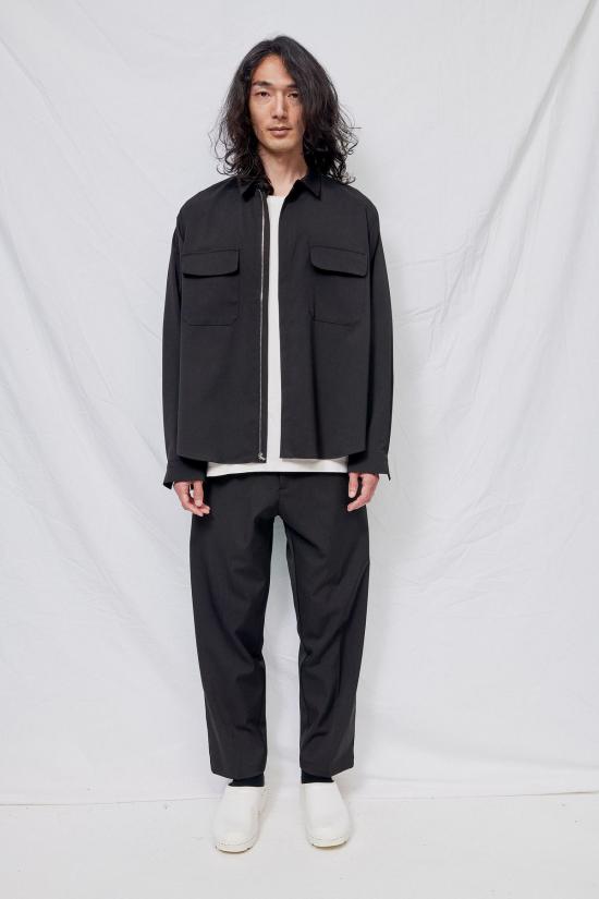  어셈블리 뉴욕 긴팔 셔츠 어셈블리 수팅 지퍼 포엣  블랙 - ASSEMBLY NEW YORK