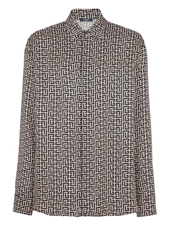 25FW 발망 긴팔 셔츠 FH1HS485VI36GFE BLACK