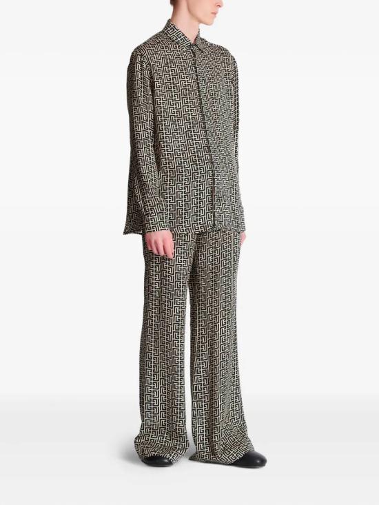 25FW 발망 긴팔 셔츠 FH1HS485VI36GFE BLACK - BALMAIN