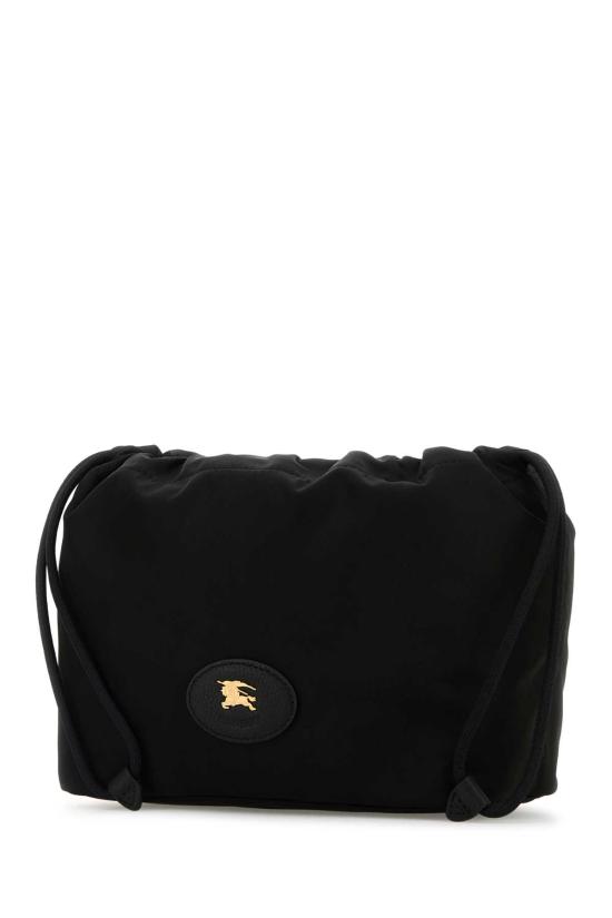 25FW 버버리 홀스슈 드로스트링 클러치 백 8111317A1189 BLACK - BURBERRY