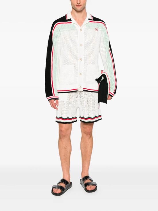 25FW 카사블랑카 긴팔 셔츠 MPF25KW99801 WHITE - CASABLANCA