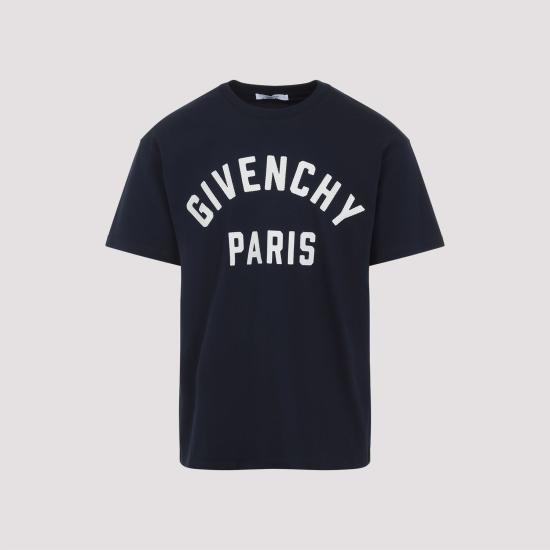 25FW 지방시 반팔 티셔츠 BM71NK3YRS411 BLUE - GIVENCHY