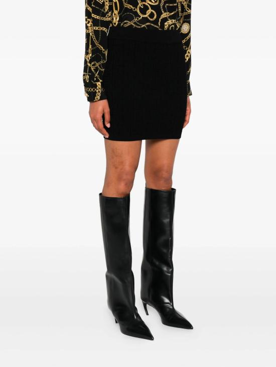 25FW 발망 숏 스커트 FF1LB197KI630PA BLACK - BALMAIN