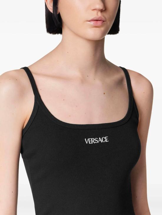 25FW 베르사체 미디 원피스 10205121A154611B000 BLACK - VERSACE