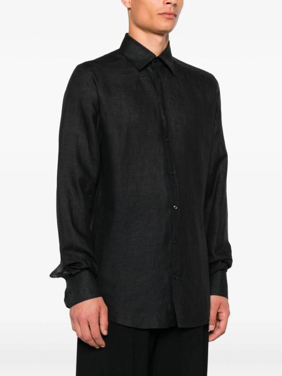 25FW 돌체앤가바나 긴팔 셔츠 G5MM4ZFU4MHN3207 BLACK - DOLCE & GABBANA