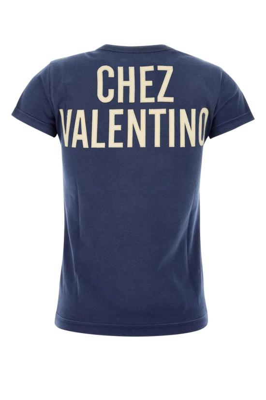 25FW 발렌티노 가라바니 반팔 티셔츠 7B3MG24Y9GLAKP BLUE - VALENTINO GARAVANI