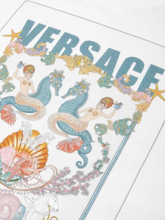 25FW 베르사체 반팔 티셔츠 10133021A150991W000 WHITE - VERSACE
