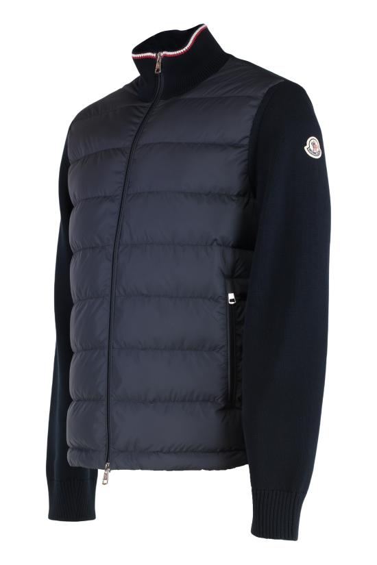 25FW 몽클레어 패딩 집업 코튼 가디건 K20919B00003M1367776 BLUE - MONCLER