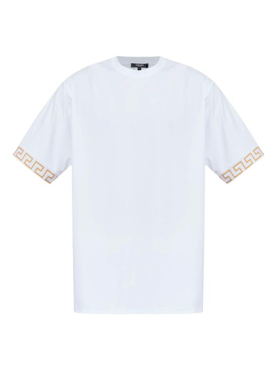 25FW 베르사체 반팔 티셔츠 10040791A111192W110 WHITE