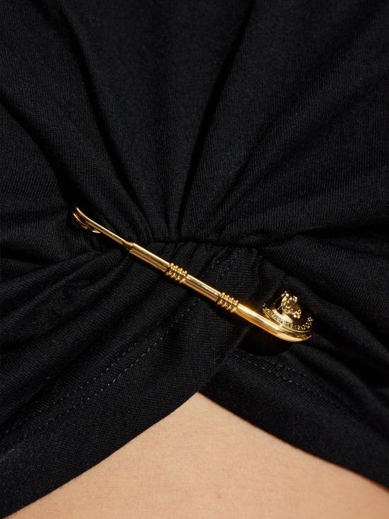 25FW 베르사체 반팔 티셔츠 10209011A148331B000 BLACK - VERSACE