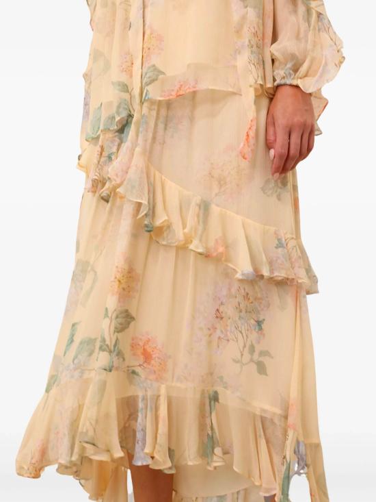 25SS 짐머만 롱 스커트 4213SS251LMNHYD YELLOW - ZIMMERMANN