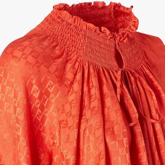 25SS 펜디 미디 원피스 FDD390AUQGF1SAX RED - FENDI