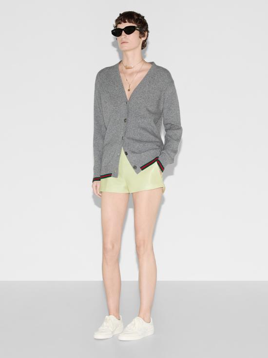 25SS 구찌 가디건 813834XKEJC1230 GREY - GUCCI