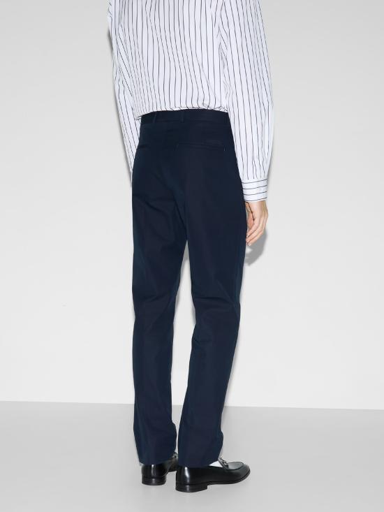 25SS 구찌 엠보스 코튼 트윌 트라우저 793801Z7AFS4294 BLUE - GUCCI