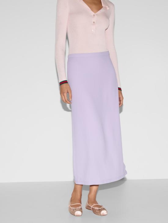 25SS 구찌 미디 스커트 820537ZAF5Z5021 PURPLE - GUCCI