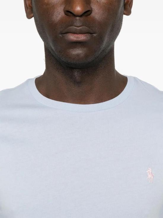 25SS 폴로 랄프로렌 포니로고 자수 반팔 티셔츠 710671438418 CLEAR BLUE - POLO RALPH LAUREN