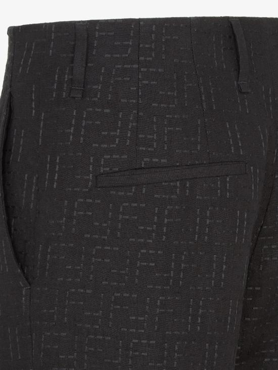 25SS 펜디 스트레이트 팬츠 FB1029AU6YF0QA1 BLACK - FENDI
