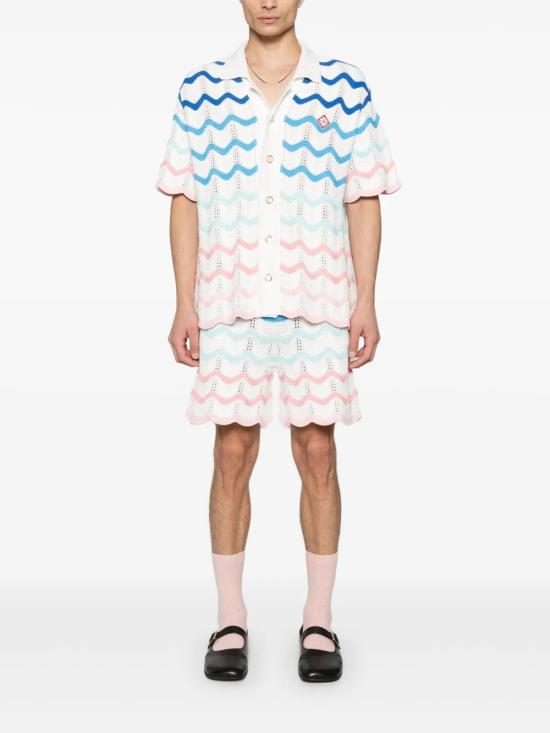 25SS 카사블랑카 긴팔 셔츠 MPS25KW84801 WHITE - CASABLANCA