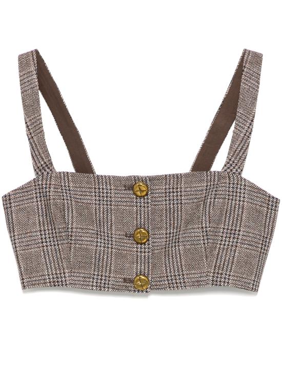 25SS 셀프 포트레이트 블라우스 RS25100TBRBROWN