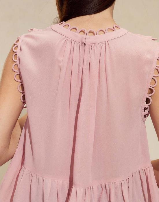  신시아 로리 블라우스 신시아 로울리 애너벨 슬리브리스  모브 - CYNTHIA ROWLEY