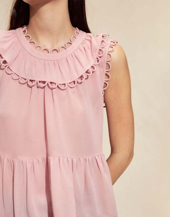  신시아 로리 블라우스 신시아 로울리 애너벨 슬리브리스  모브 - CYNTHIA ROWLEY