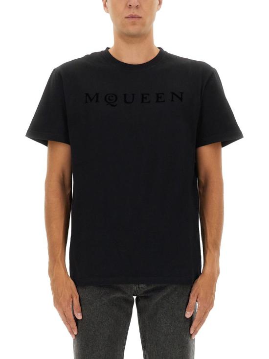 26SS 알렉산더 맥퀸 반팔 티셔츠 847750 QTAD50548 Black - ALEXANDER MCQUEEN