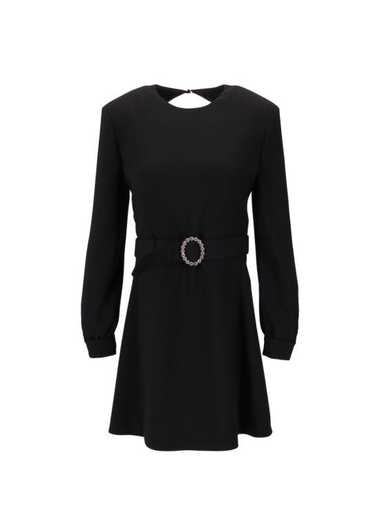 25FW 생로랑 원피스 819619Y012W 1000 NOIR Black