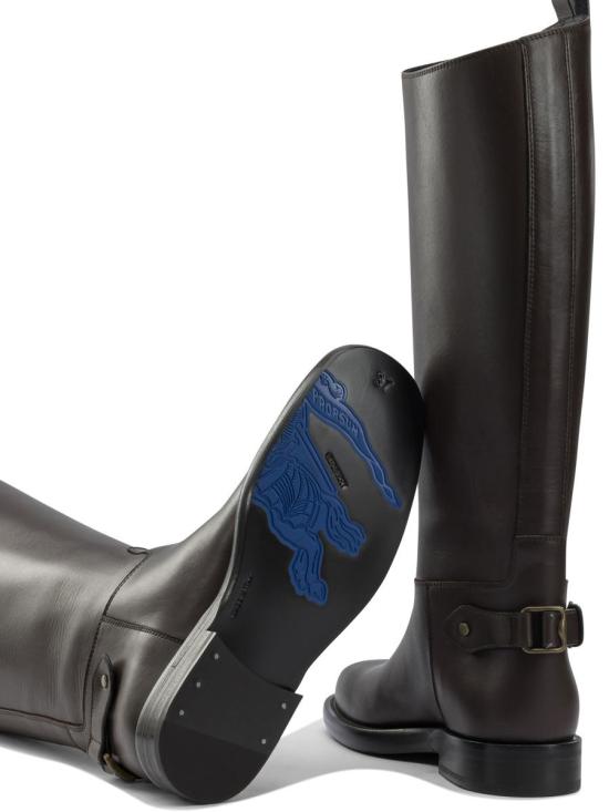 25FW 버버리 카빌리에 레더 부츠 8114939 BROWN - BURBERRY