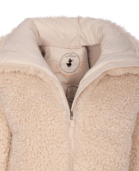 25FW 세이브더덕 Kennie 케니 페이크 퍼 푸퍼 자켓 D31990WCURL2140034 Beige - SAVE THE DUCK