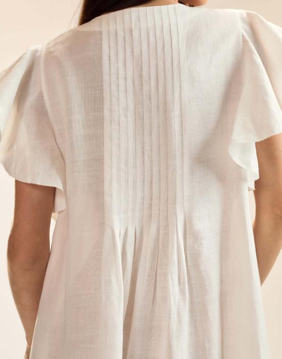  신시아 로리 롱 원피스 신시아 로울리 마요르카 라미 카프탄 화이트 - CYNTHIA ROWLEY