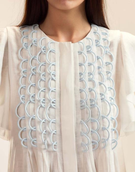  신시아 로리 롱 원피스 신시아 로울리 마요르카 라미 카프탄 화이트 - CYNTHIA ROWLEY