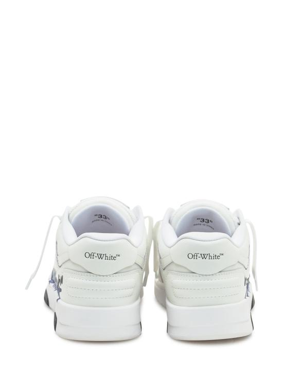 25FW [키즈] 오프화이트 스니커즈 OGIA007F25LEA002 0149 WHITE DARK BLUE - OFF WHITE