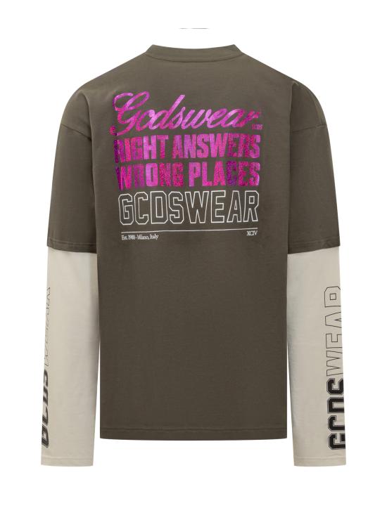 25FW 지씨디에스 반팔 티셔츠 B2CM2206JF1 88 MILITARY GREEN - GCDS