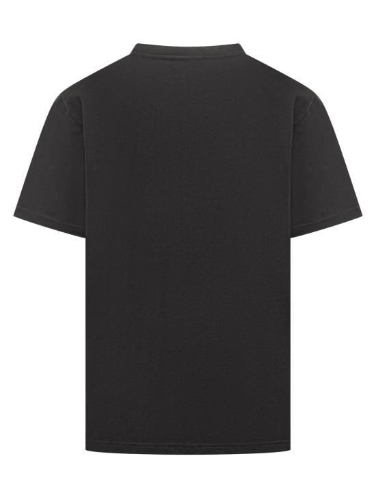 25FW 지씨디에스 반팔 티셔츠 A1OM2312JA4 99 BLACK RED - GCDS